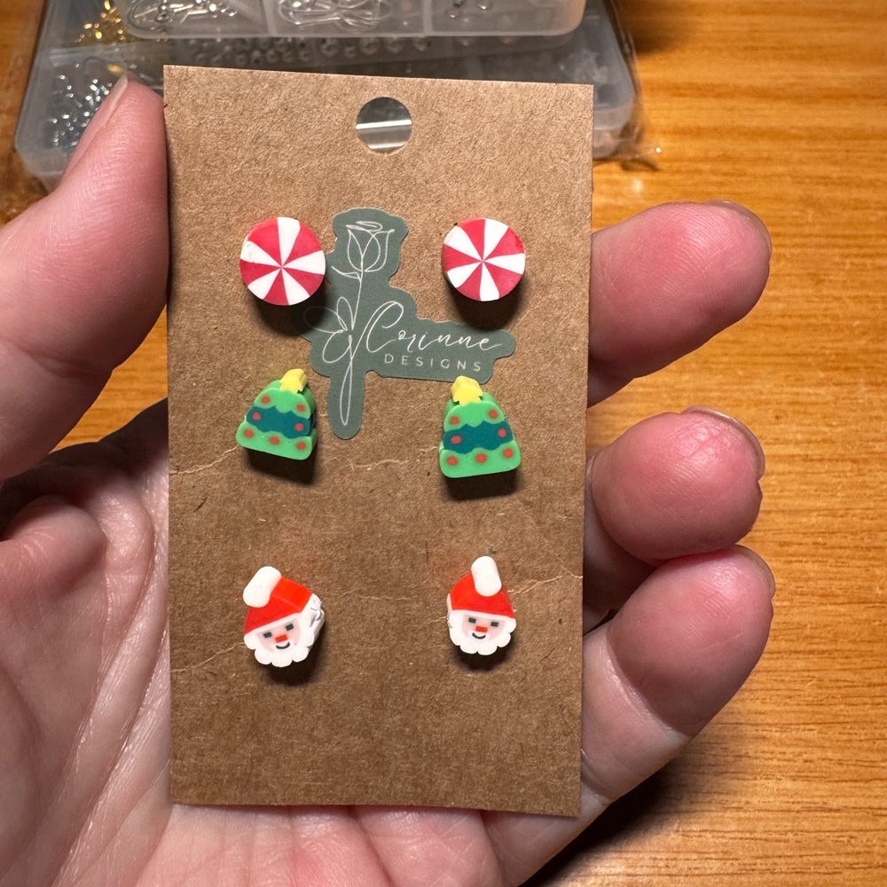 Holiday Kids Earrings Trio Set
